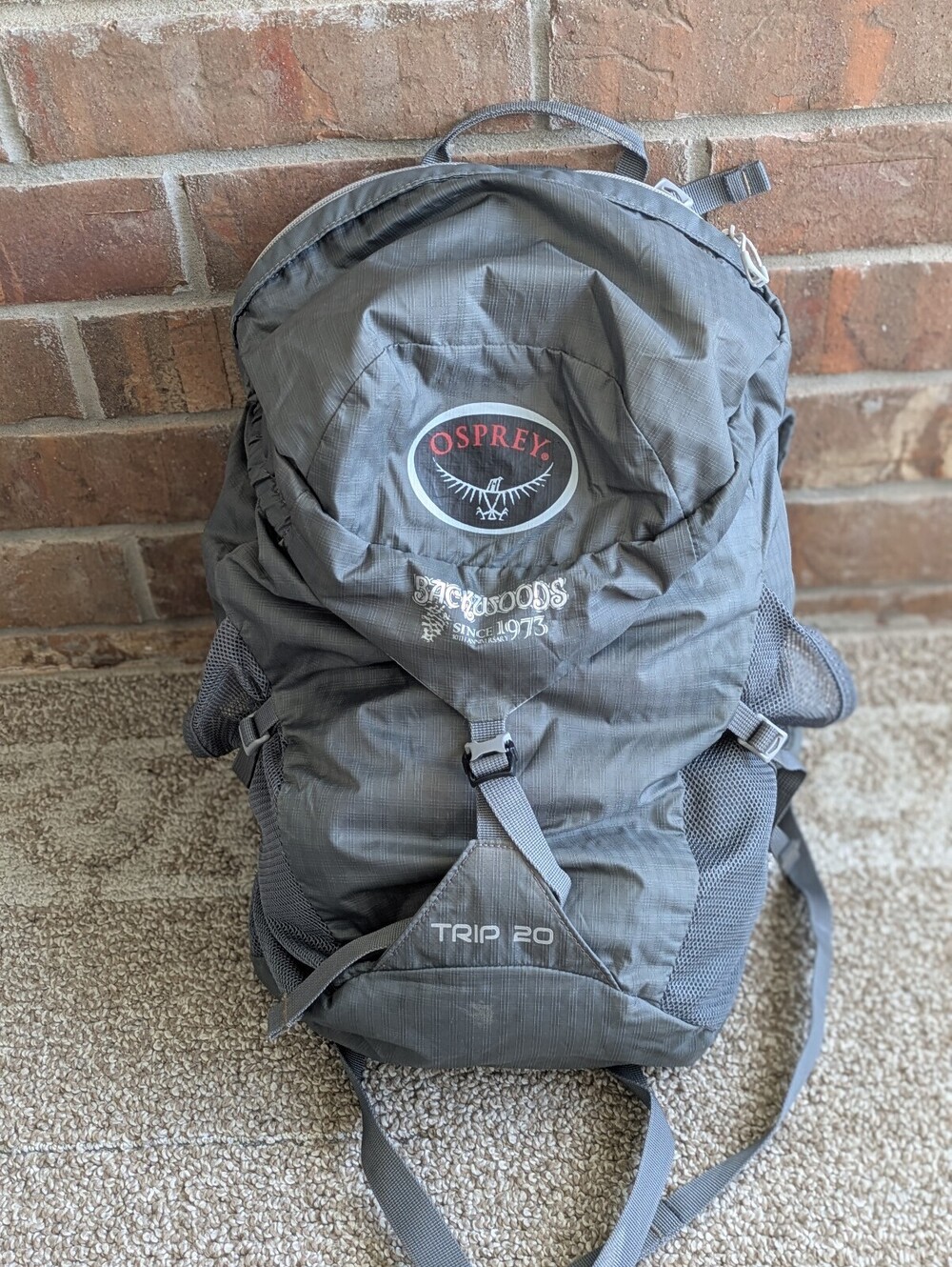 Osprey Trip 20 Backpack Grey Charcoal Travel Hiking Outdoor Pack